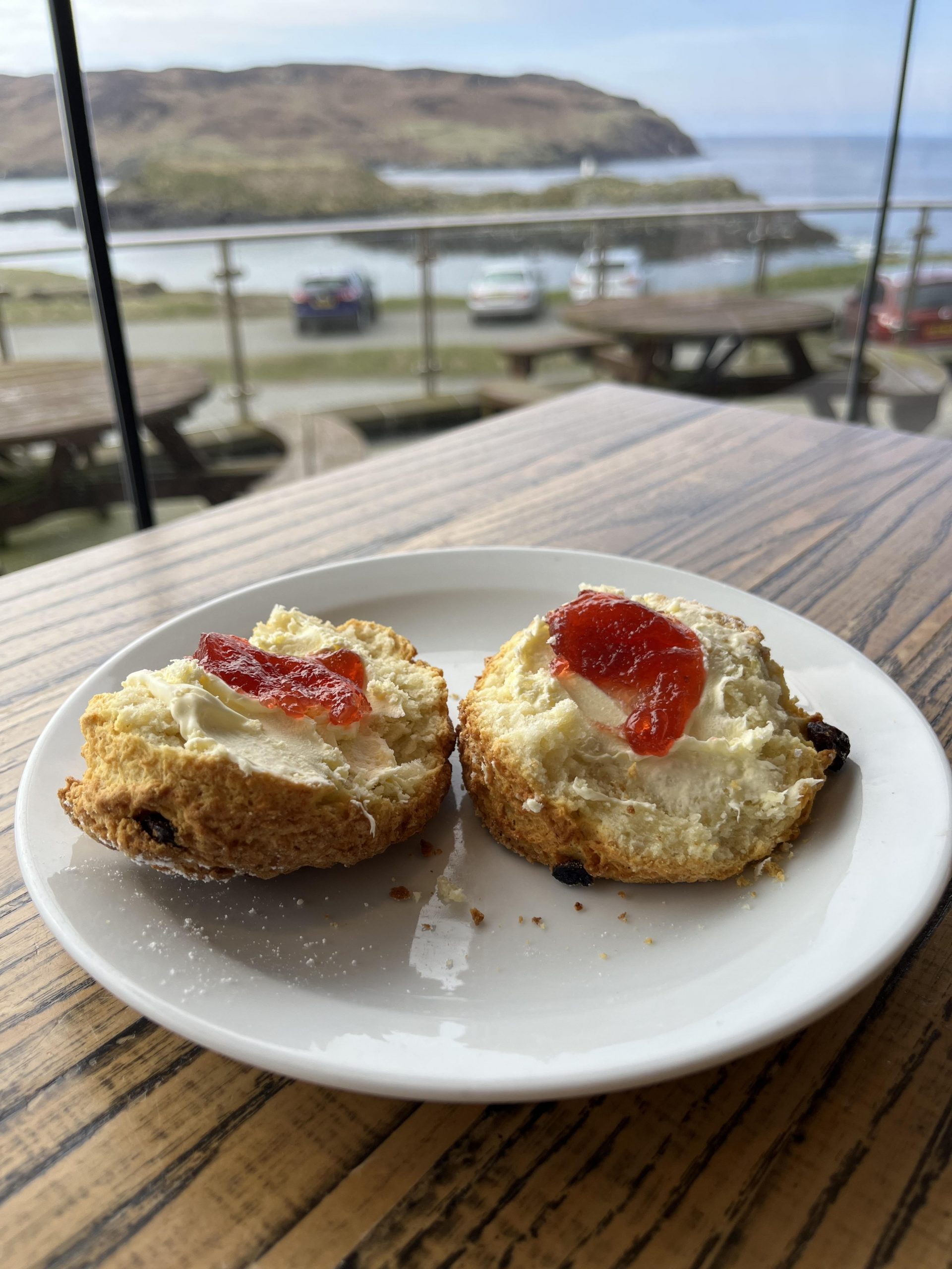 Golden homemade scones